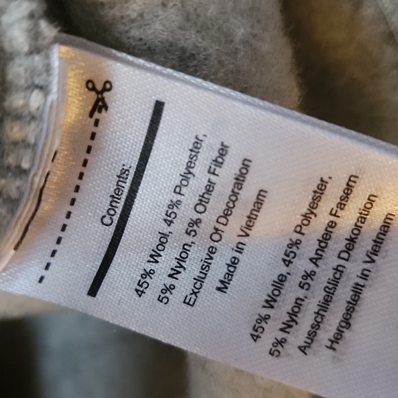 Smartwool zip up hooded sweater cream/grey womens size xs - Picture 9 of 9